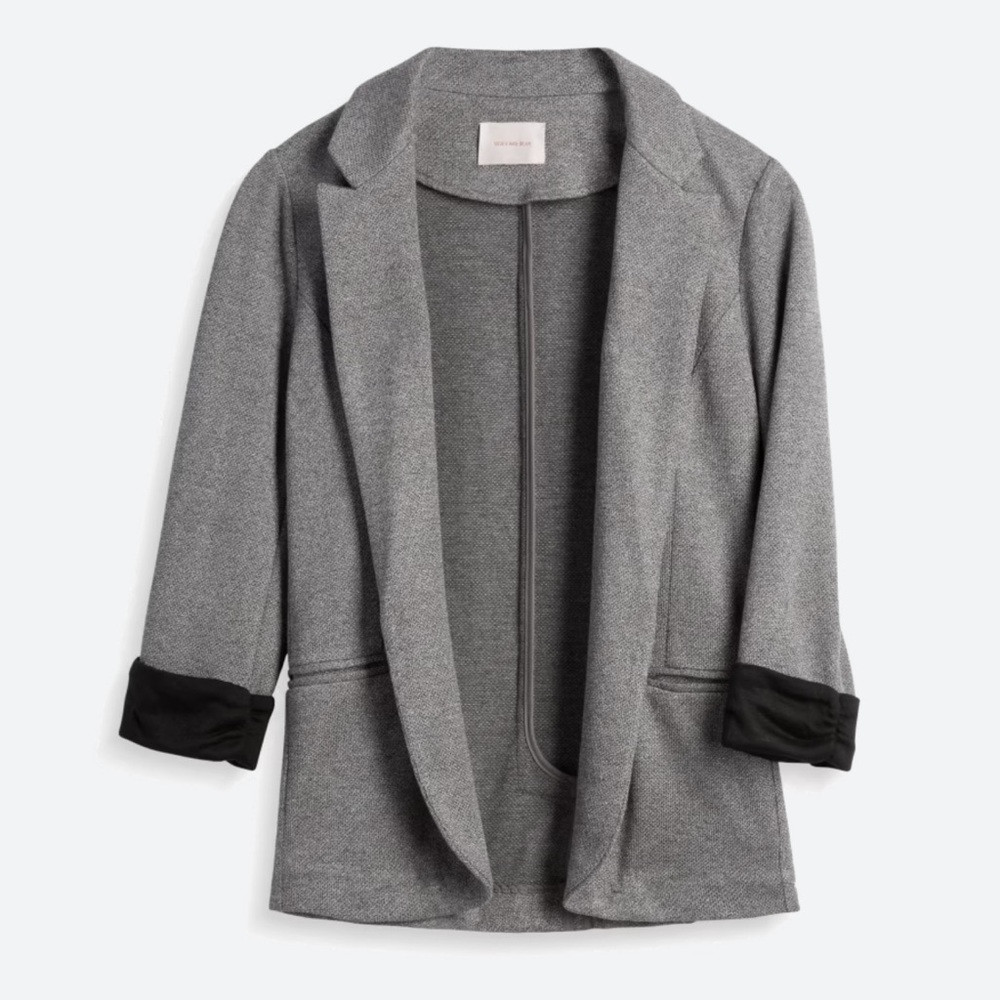 Skies are Blue Textured Blazer